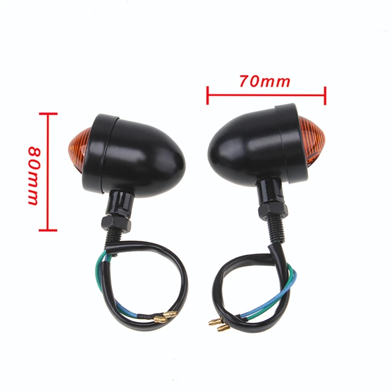 POSSBAY универсальные алюминиевые указатели поворота мотоцикла фонари желтого