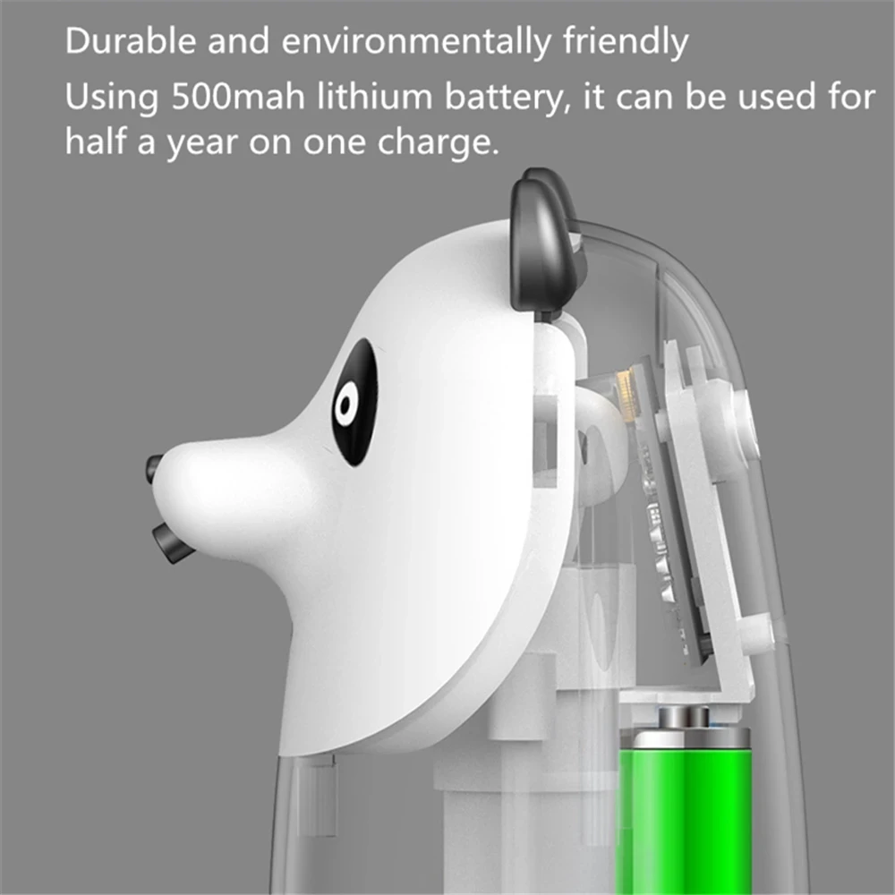 

Cute Panda Automatic Hand Soap Dispenser Induction Foaming Soap Dispenser Liquid Soap Dispenser Hand Washer Bathroom Supplies