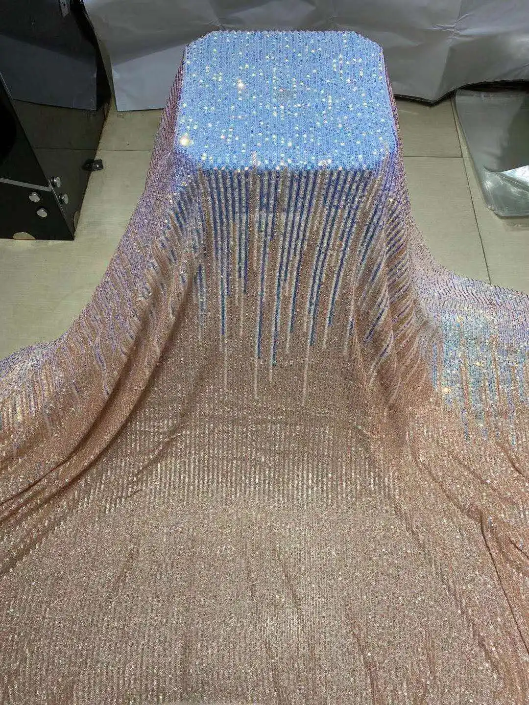 Лидер продаж классическая ткань с блестками африканская вышивка пайетками