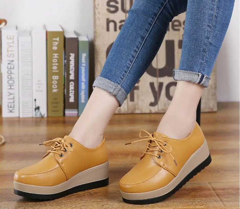 

2021 slope with girl single fashion platform shoes children Laofu shoes autumn ladies series flat thick bottom flat women's shoe