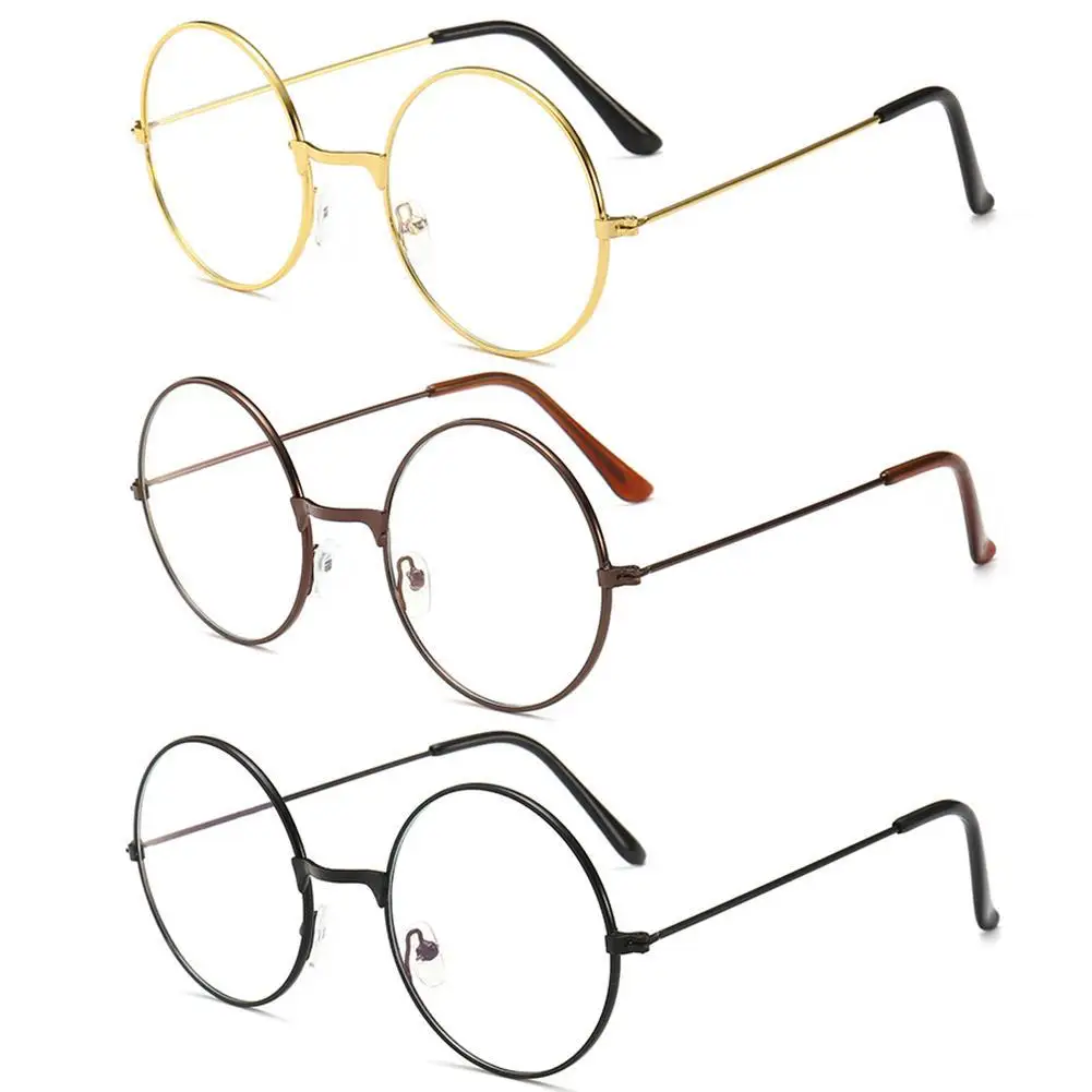 

Anti-blue Radiation Retro Round Frame Glasses Ultralight Blocking Light Men Glasses Glasses Students Blue Fashion And Women Y5V6