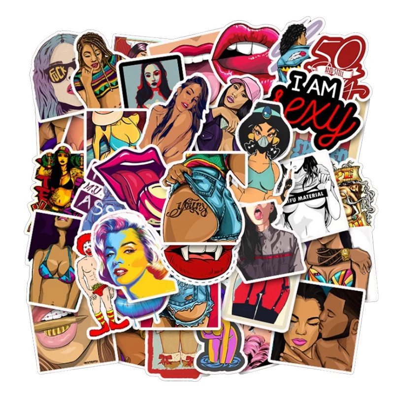 50 шт. Мультяшные привлекательные красивые персональные наклейки с возможностью