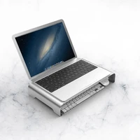 aluminum alloy display screen storage rack laptop stand holder bracket heightening mount silver