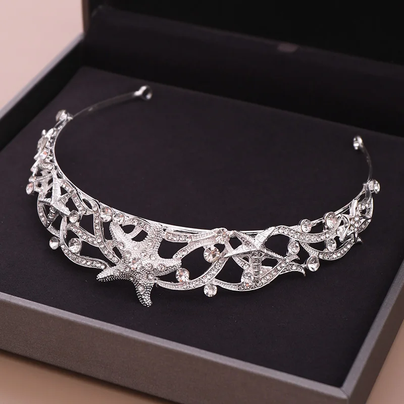 Свадебная Тиара для волос в виде короны морской звезды свадебный аксессуар