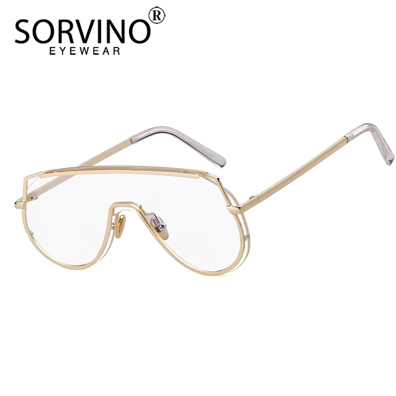 Мужские и женские дизайнерские очки авиаторы SORVINO большие футуристические