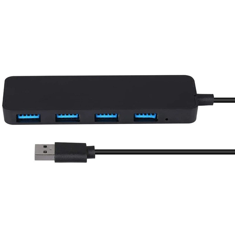 

USB Hub 4-Port USB 3.0 Hub, Ultra Slim Extra Light USB Splitter Portable Data Hub with 30cm Cable Compatible