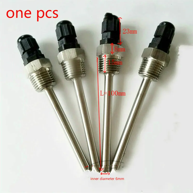 Карманный погружной рукав Thermowell из нержавеющей стали 304 BSP 3/4 дюйма DN20 для макс. 6