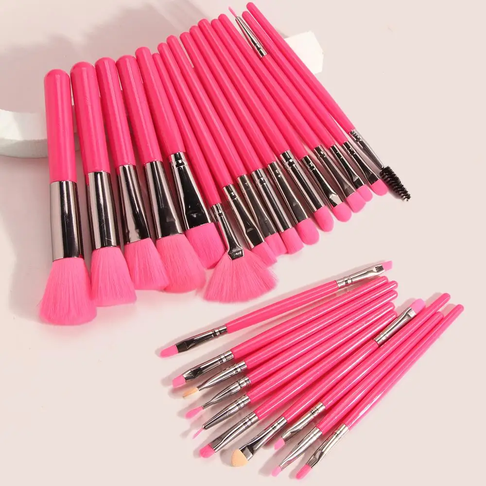 Набор кистей для макияжа 25 шт. натуральный ворс Жидкая основа румяна