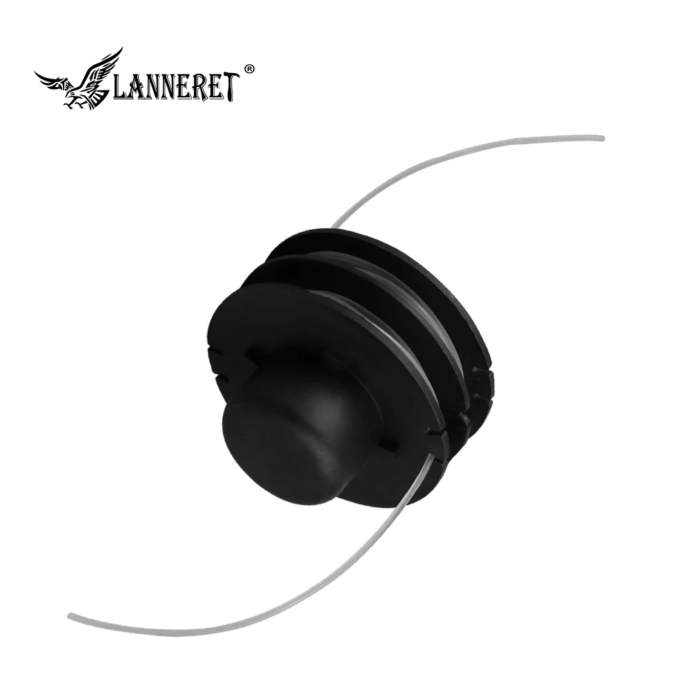 LANNERET GTH1.201 диам. 1,2 мм длина 6 м Универсальная нейлоновая щетка косилка отбойная катушка ГАЗОНОКОСИЛКА Головка триммера w/1,2 мм режущая белая веревка