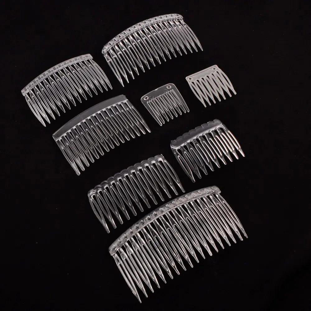 Гребень для волос Женский Пластиковый прозрачный белый 100 шт. | Украшения и