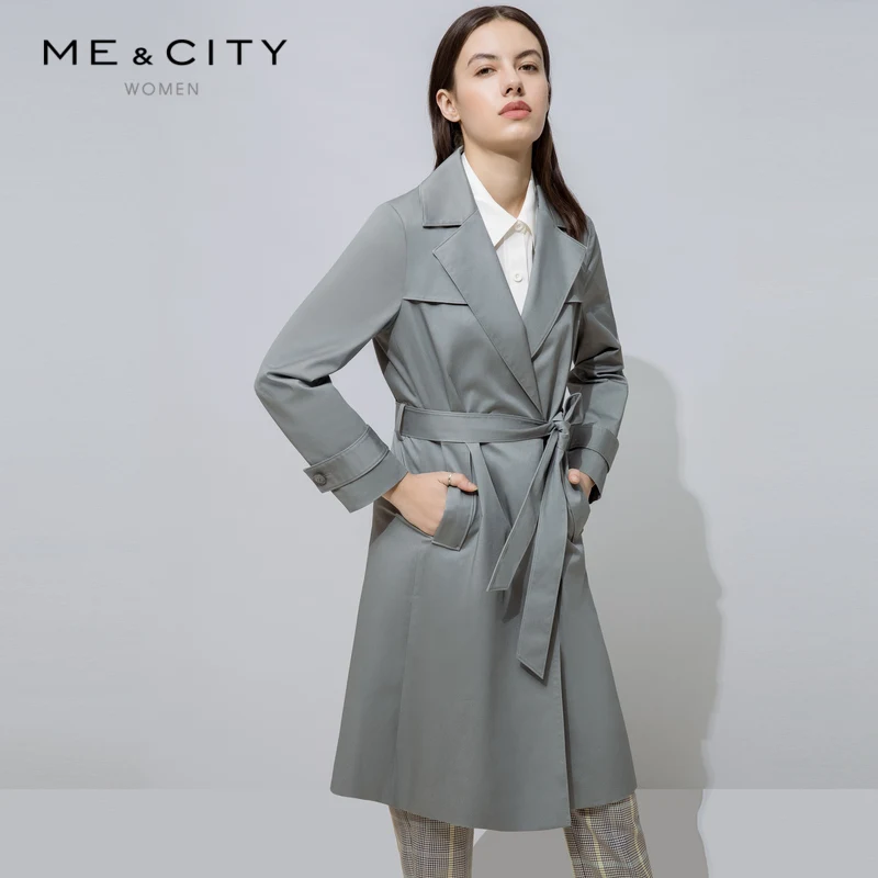 Женское пальто в офисном стиле Me & city модная теплая облегающая элегантная