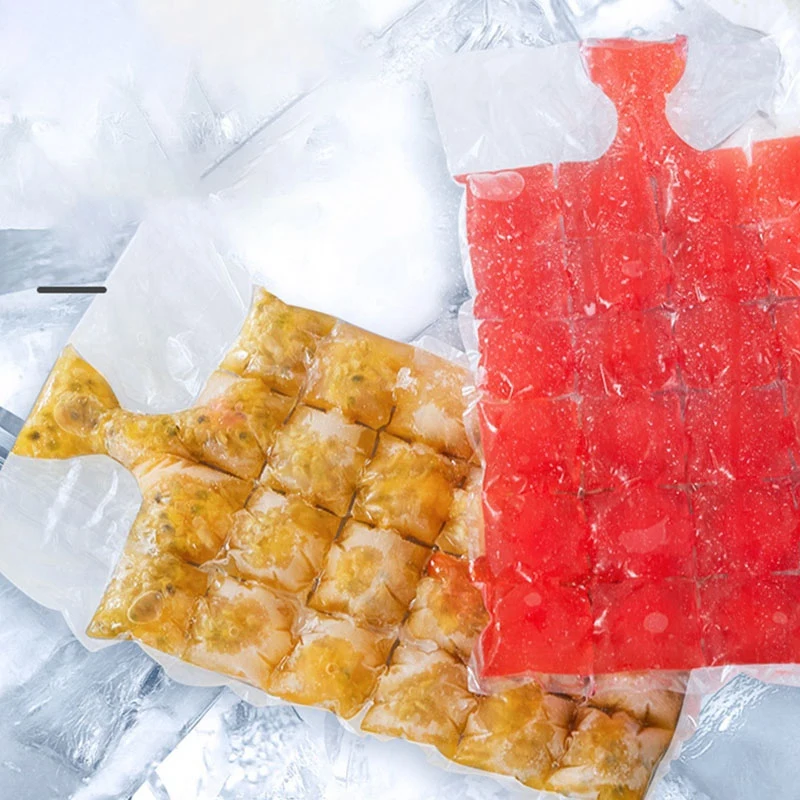 

Disposable Self-Sealing Ice Tray Bag Edible Passion Jelly Ice Square Small Ice Box Ice Square Mold
