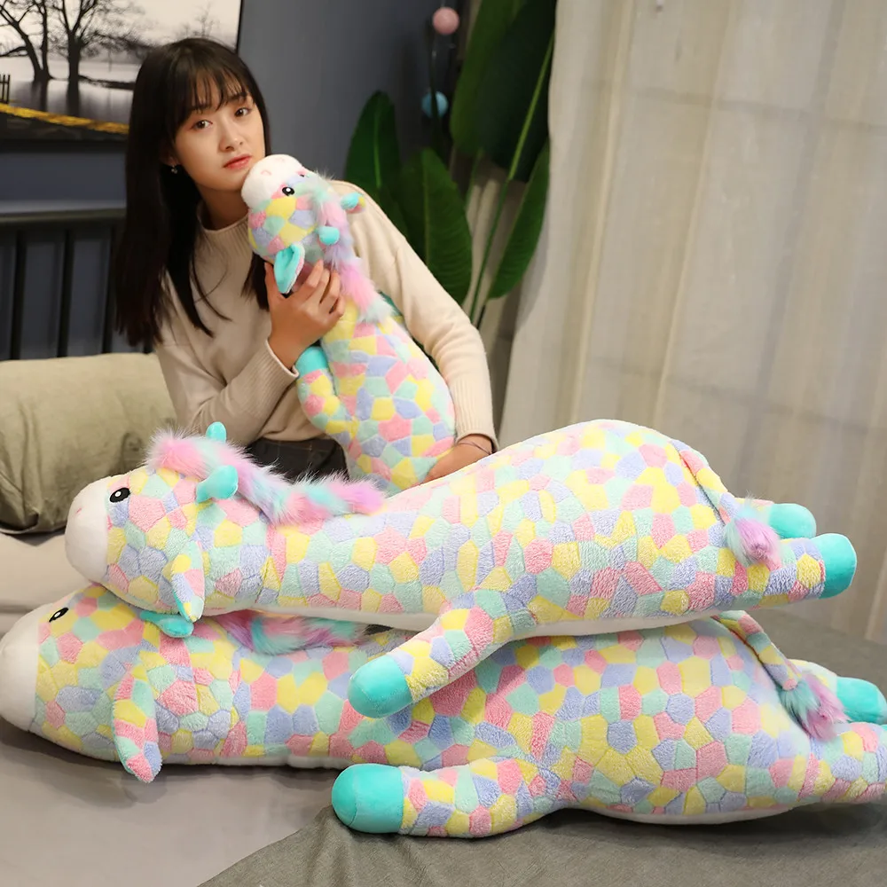 Precio De Alta Calidad De Gran Tamaño Kawaii Juguetes De Ciervo De Peluche Colorido Animal Relleno Ciervo De Peluche Suave Niños Regalos De Decoración Para El Hogar De Almohada Regalo De Navidad