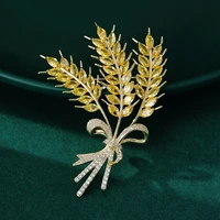 new korean wheat brooch fashion high grade barley elegant brooch suit coat pin accessories
