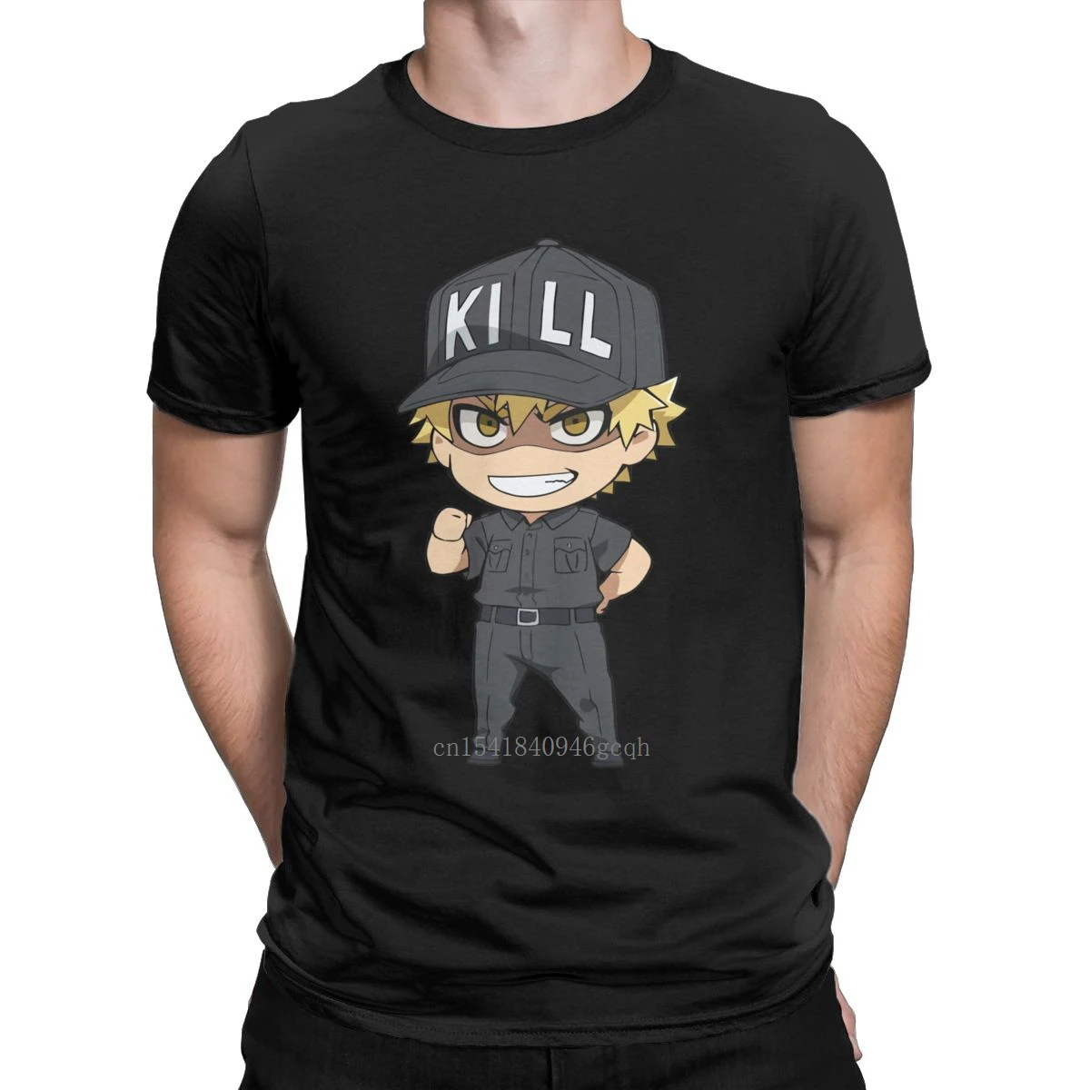 

Unique Cells At Work Killer T Cell T-Shirt Men O Neck Pure Cotton T Shirt Japan Anime Short Sleeve Tees Plus Size Clothes