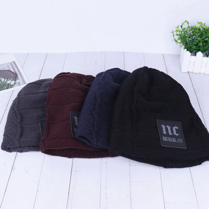 

Men'S Hat Winter Sports Plus Thick Knitted Hat Small Beanie