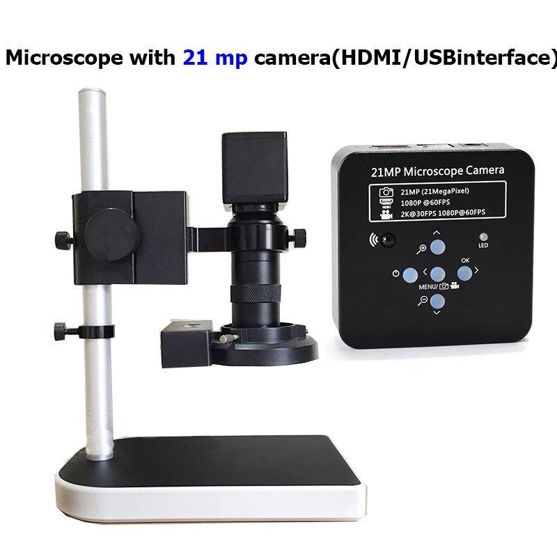 

Промышленный Цифровой 14MP 1080P HDMI VGA видео микроскоп камера + 180X Регулируемый зум C крепление объектива + 56 светодиодный светильник