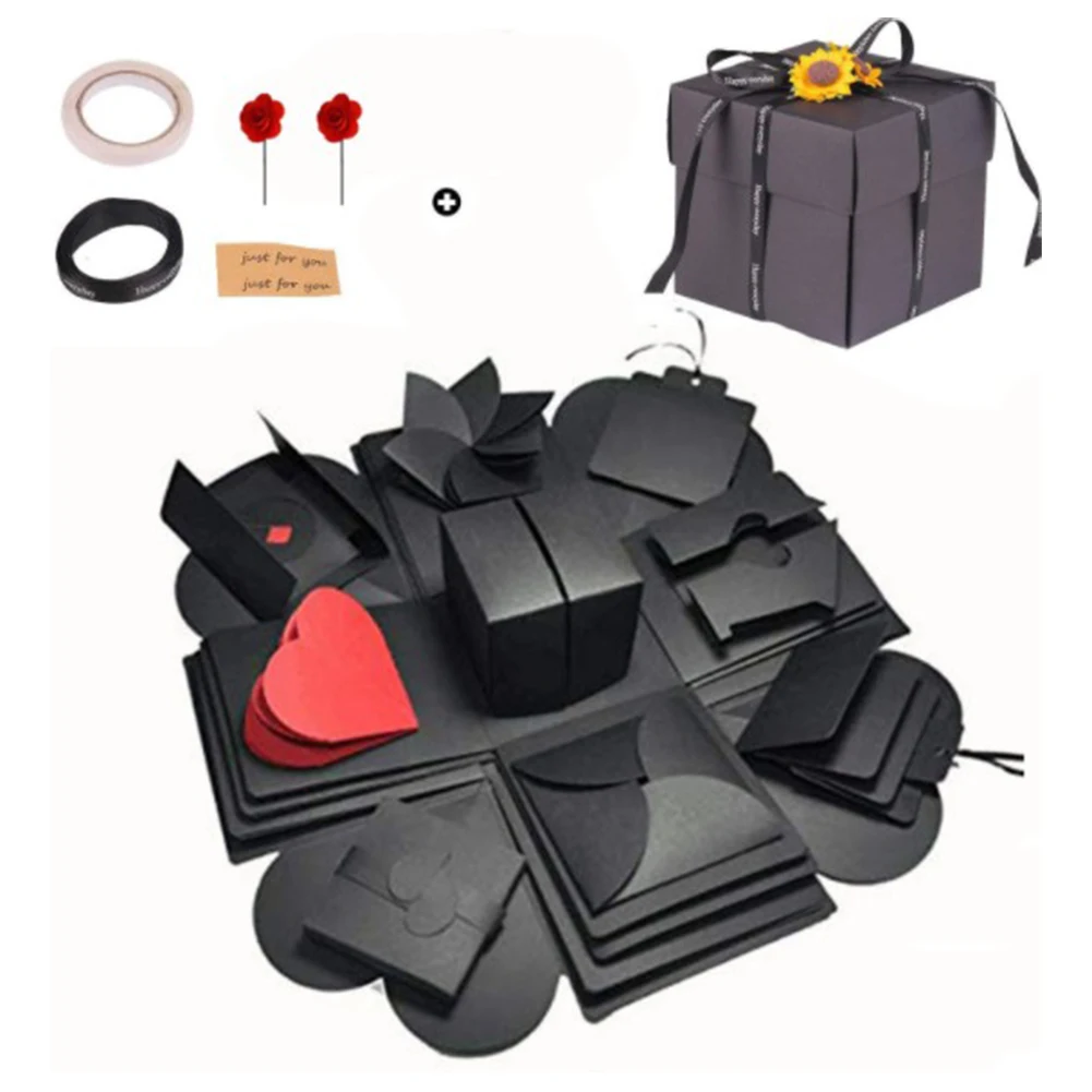 

Surprise Explosion Couple Box Scrapbook DIY Photo Album Birthday Gifts Photo Customization Valentines Present