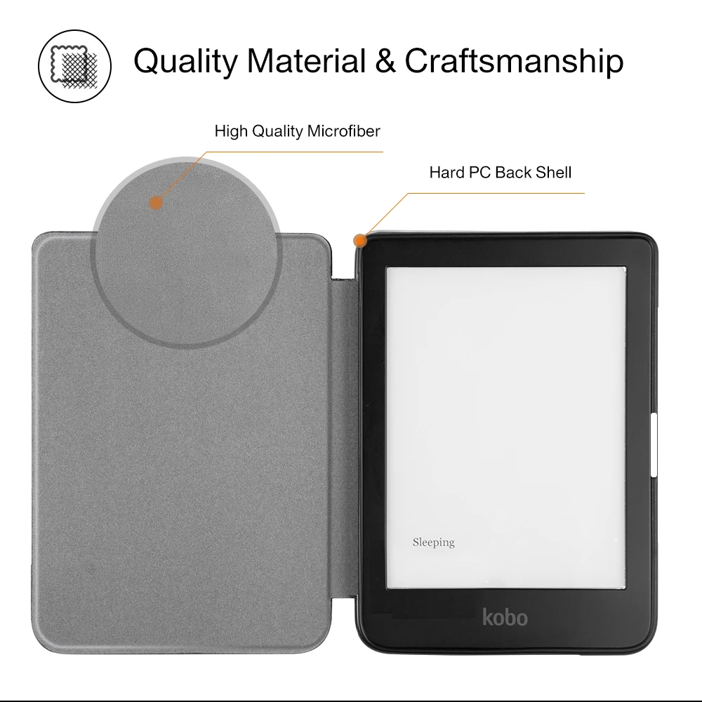 Магнитный чехол для Kobo Clara HD 6 дюймов искусственная кожа Ereader умный N249