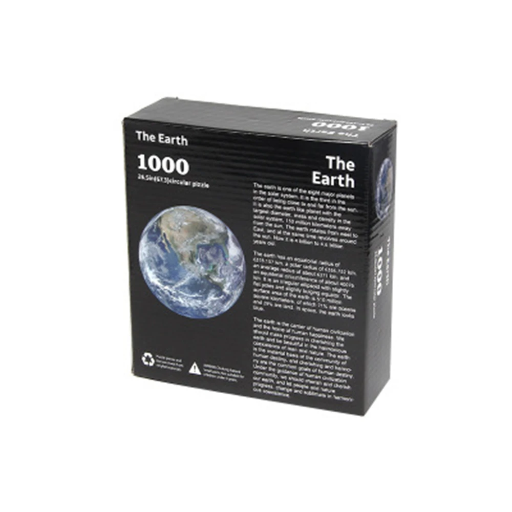 

Round Puzzle Moon/ Earth Puzzle 1000 Pieces Difficult For Adult Kids Planets Puzzle Toys Educational Dropshipping