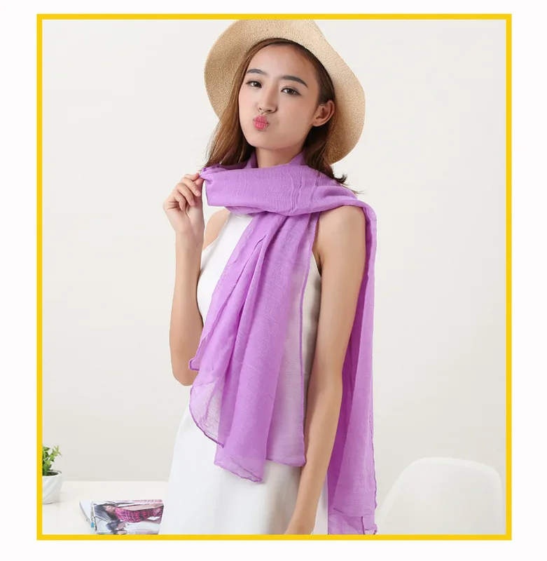 Новинка 2018 женский теплый длинный шарф карамельных цветов мягкая хлопковая