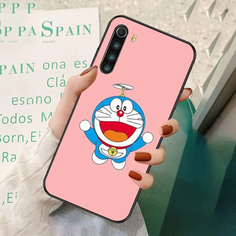 

0 Doraemon Black Soft Phone Case For Redmi 7 8 9 A K20 30 Pro Note 8 9 Pro 9s