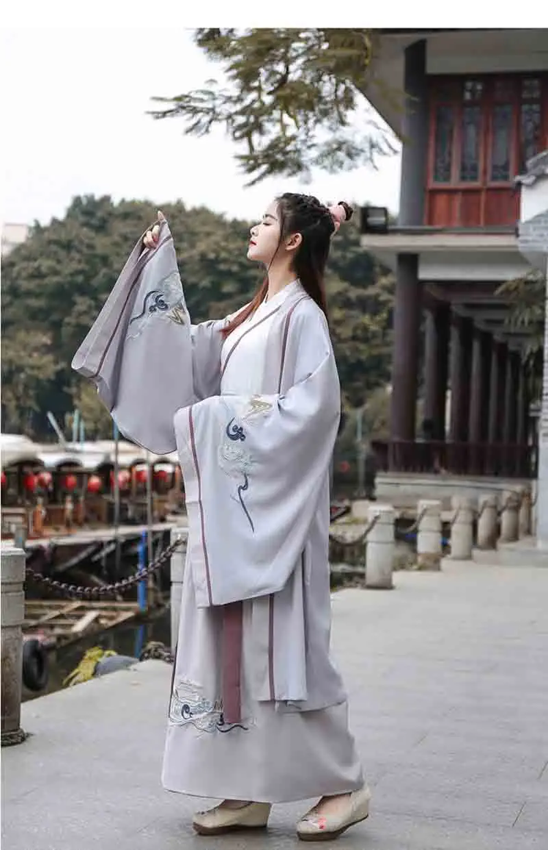 Hanfu для женщин/мужчин Древний китайский традиционный одежда Fantasia пары Хэллоуин