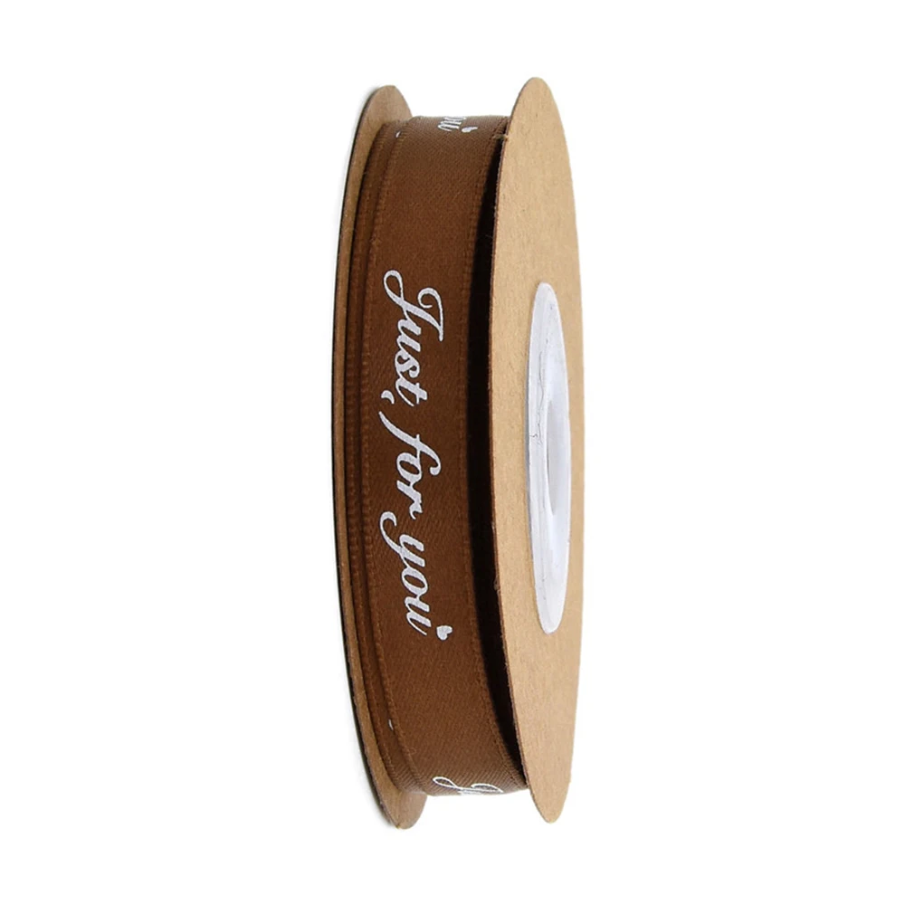 10 м/рулон 1 см однотонные ленты только для вас с буквенным принтом сатиновая лента