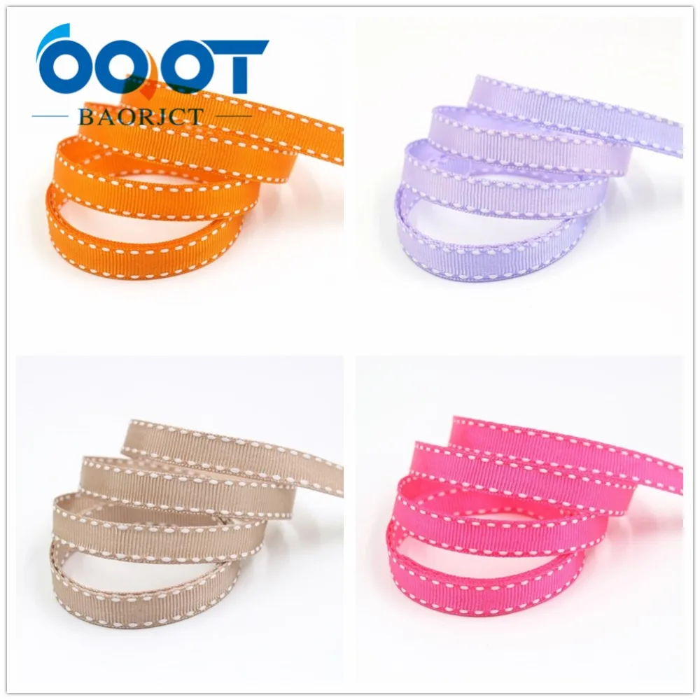 OOOT BAORJCT, 10 мм 20 ярдов, I-19807-1813, твердые цветные ленты тепловой передачи печатных grosgrain, DIY Одежда материалы ручной работы