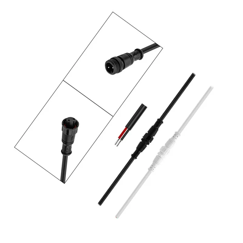 CLAITE 2 Pin 5A 18AWG Engineering Female And Male Waterproof IP67 Cable Wire Connector Outdoor | Лампы и освещение