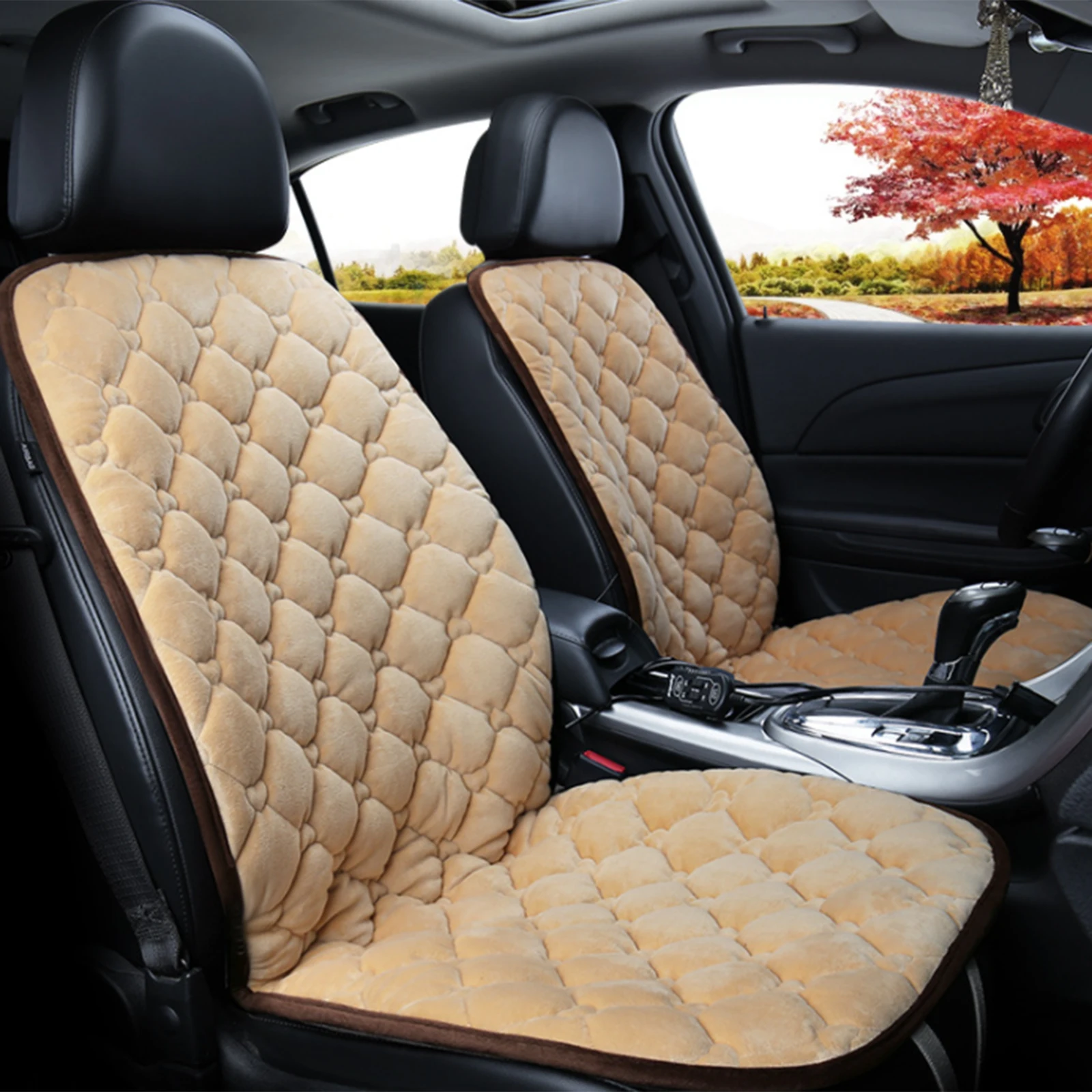 

Универсальный чехол для сиденья автомобиля с подогревом, Универсальный Зимний теплый коврик для сиденья