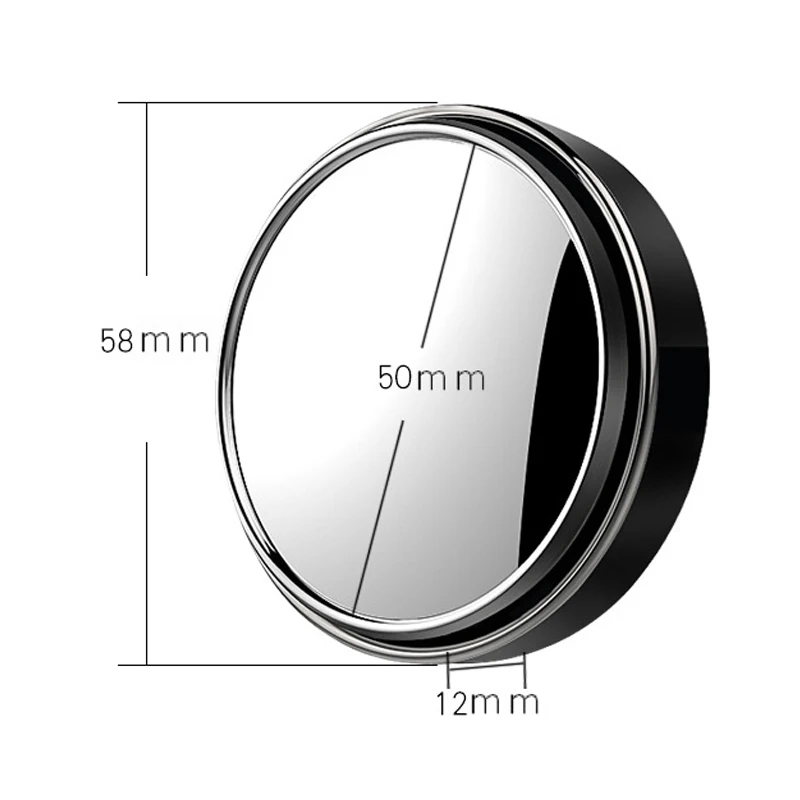 Универсальное Автомобильное Зеркало для слепых зон 2 шт. Бескаркасный