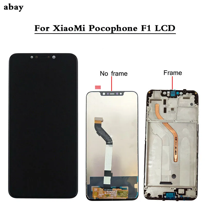 Жк дисплей 6 18 дюйма для xiaomi mi Pocophone F1 жк с сенсорным экраном дигитайзер в сборе Xiaomi