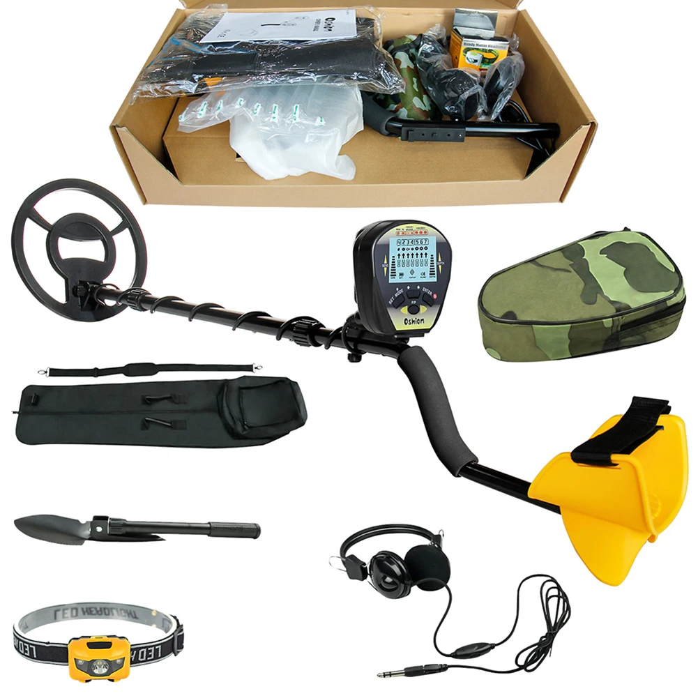 

New Metal Detector Discrimination Mode Waterproof LCD 10inch Metal Finder Treasures Seeking Tool w/S