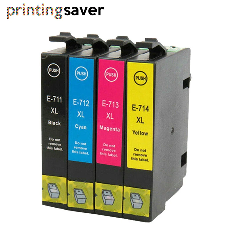 4x T0715 совместимые чернильные картриджи для Epson T0711 T0712 T0713 T0714 stylus SX110 SX115 SX205 SX215 SX415