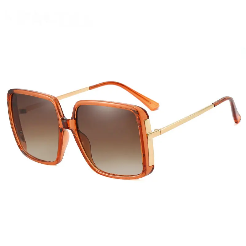 

Очки солнцезащитные женские квадратные в винтажном стиле, роскошные брендовые модные градиентные солнечные очки в большой оправе, черные