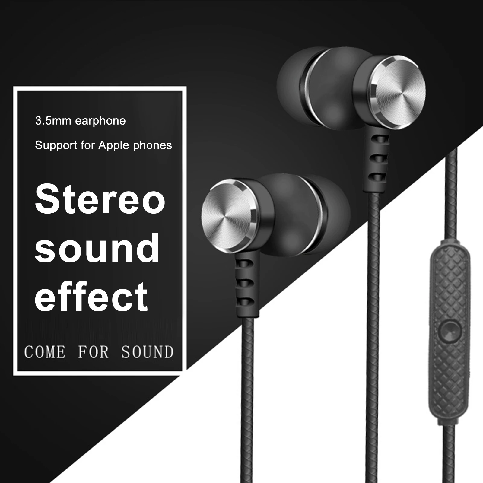 

Y11 3.5mm Universal Dual Speaker HiFi Wired In-ear Subwoofer Earphone Earbuds
