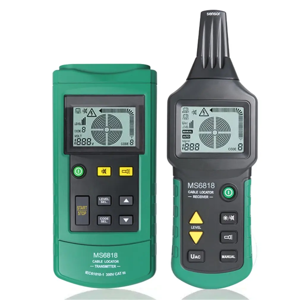 Professional MY6818 AC/DC 12-400V Cable Tester Tracker Finder Wire Short Circuit Breaker Fault Detector Metal Pipe Locator | Инструменты