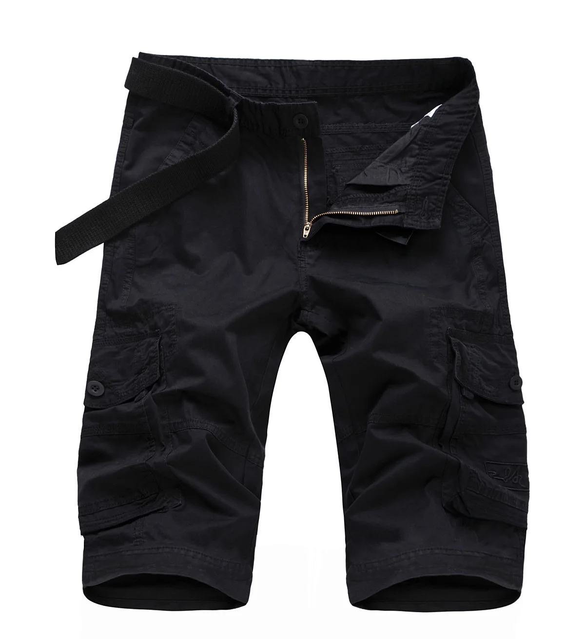 Шорты-карго мужские камуфляжные, повседневные армейские штаны 5 точек в стиле милитари, однотонные брюки для бега с несколькими карманами, у... от AliExpress RU&CIS NEW