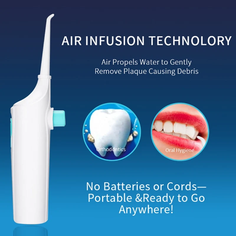 

100ml 1 Portable Oral Irrigator Clean Mouth Wash Your Tooth Water Manual Irrigation Water Dental Flossing No Electricity ABS