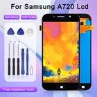 ЖК-дисплей Amoled A7 2017 для Samsung Galaxy A720 с сенсорной панелью и дигитайзером в сборе A720F экран Бесплатная доставка с инструментами