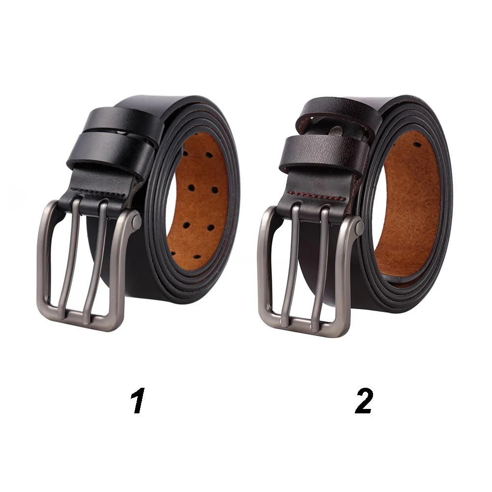 

Men Leather Pin Lengthen Strap Large Size Girdle Double Needle Buckle Casual Belt Business