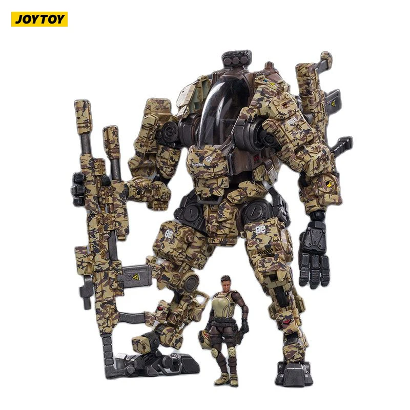 

JOYTOY 1/25 Action Figure Robot Military Steel Bone H03 Desert Camouflage Cam Mecha Collection Model Toys Present Gift