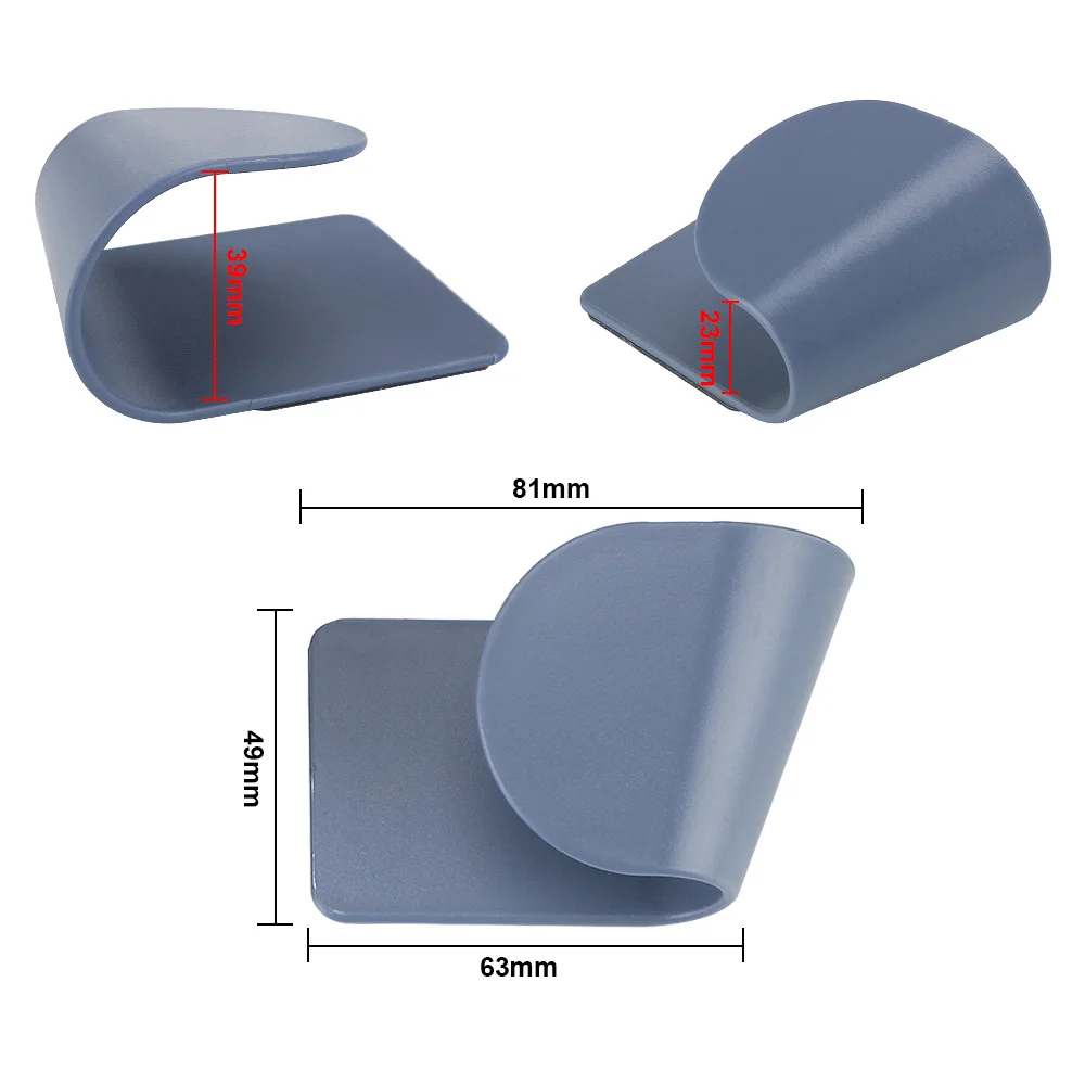 

1 Pair Plastic Cooking Tools Holder Wall-Mounted Pot Lid Hanging Holder Storage Rack Stand Kitchen Organizer