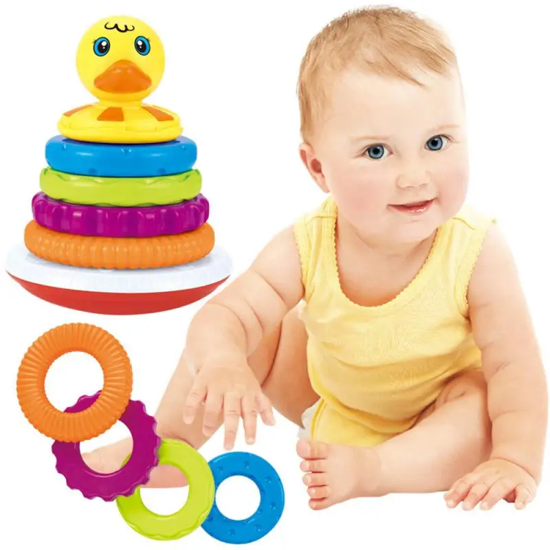 

2021 новый детский стакан утка Радужный круг головоломка игрушки для детей научное обучение игрушка для ванны детский водный Забавный подаро...