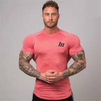 compression superelastic skinny t shirt mens gyms fitness workout quick dry t shirt male summer tee tops jogger brand clothing