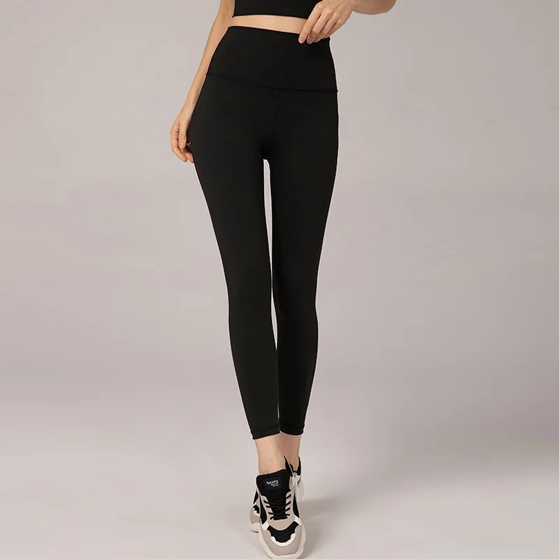 

Seamless Solid Leggings Women Breathable High Waist Yoga Pants Female Workout Training Running Sports Pants Tracksuit Women
