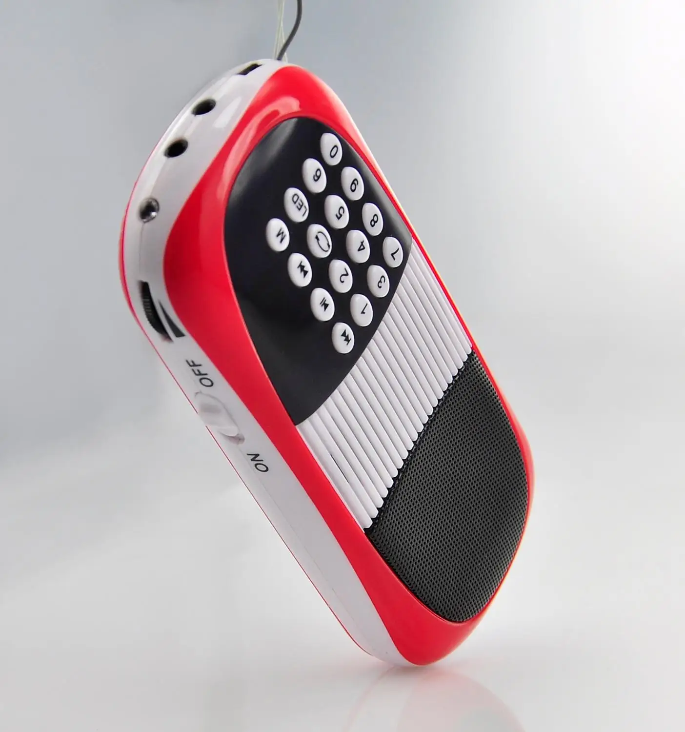 PRUNUS Мини FM магнитола Портативный радиоприемник Поддержка AUX TF карта MP3 play USB