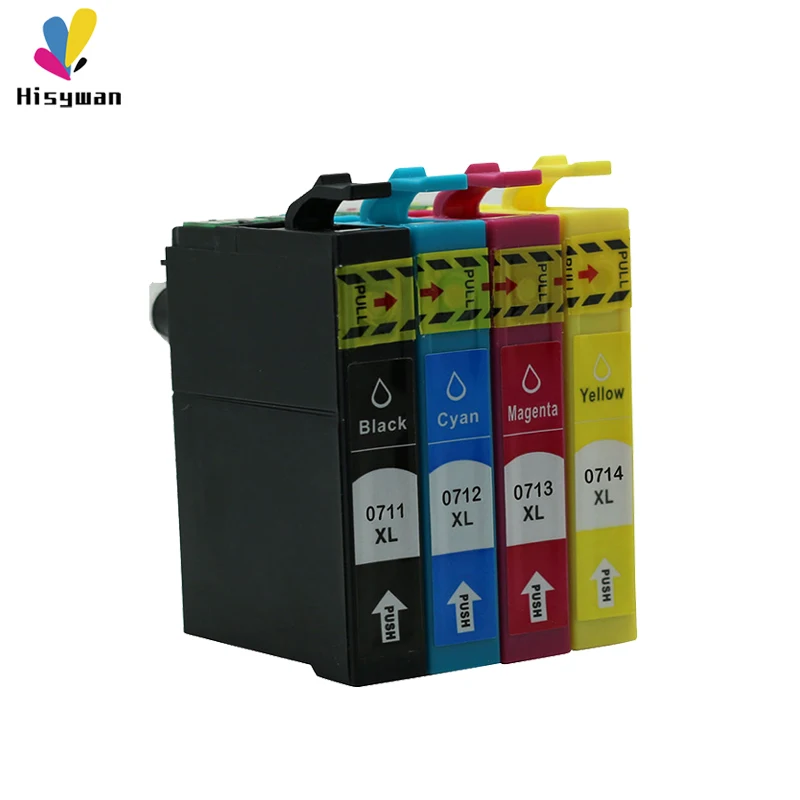 Hisywan T0711 новый совместимый картридж для принтера Epson 0711 Stylus D78 D92 D120 DX4000 DX4050 DX4400 DX4450