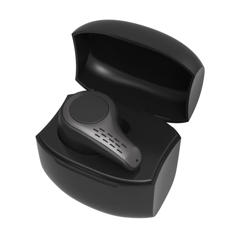 Black CLAITE S9 беспроводной bluetooth 5,0 один наушник HiFi мини портативный наушник гарнитура наушники с зарядным устройством - Цвет: Black